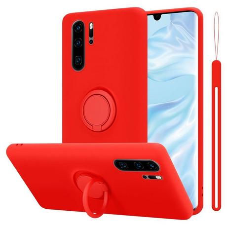 Cadorabo  Housse compatible avec Huawei P30 PRO - Coque de protection en silicone TPU flexible avec anneau 