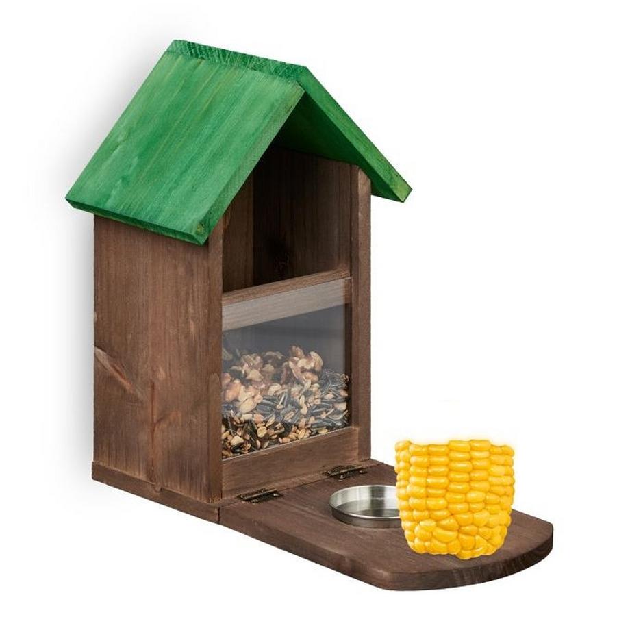 B2X  Futterautomat für Braunhörnchen aus Holz 