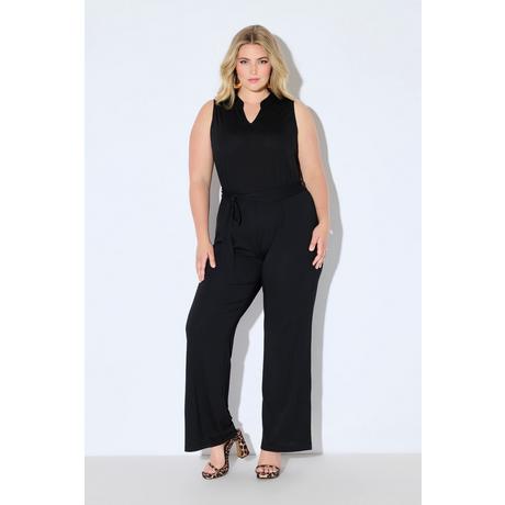Ulla Popken Ärmelloser Jersey Jumpsuit  