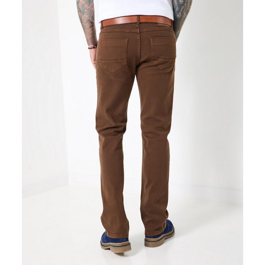 Joe Browns Jeans Taglio Dritto Color Cioccolato  