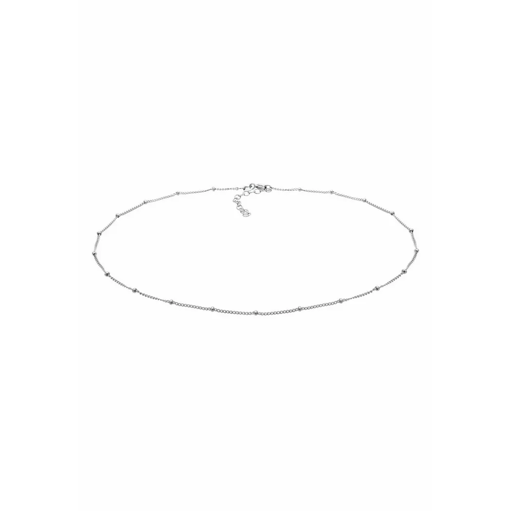 Elli - Halskette Choker Kugelkette, 36cm, Argento