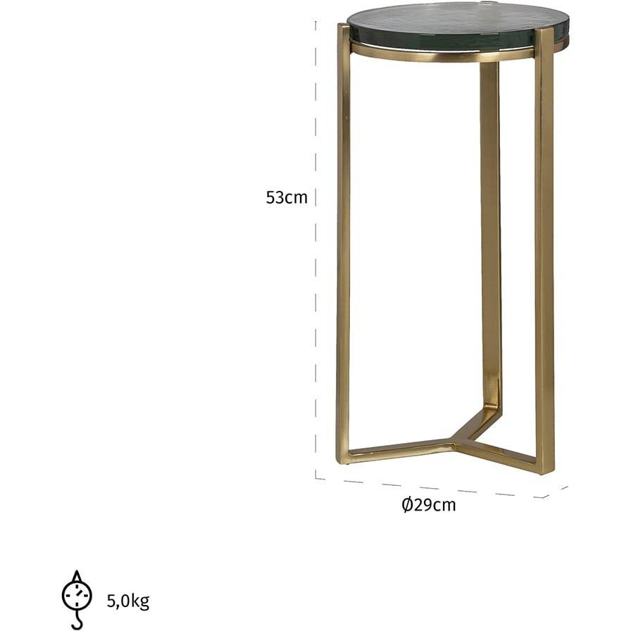 mutoni Table d'appoint Aubrey or 29  