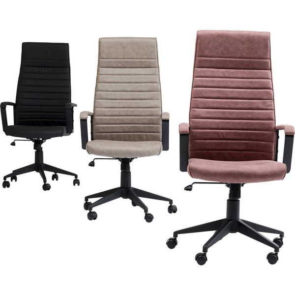 mutoni Chaise de bureau pivotante Labora High Pebble  