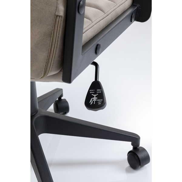 mutoni Chaise de bureau pivotante Labora High Pebble  