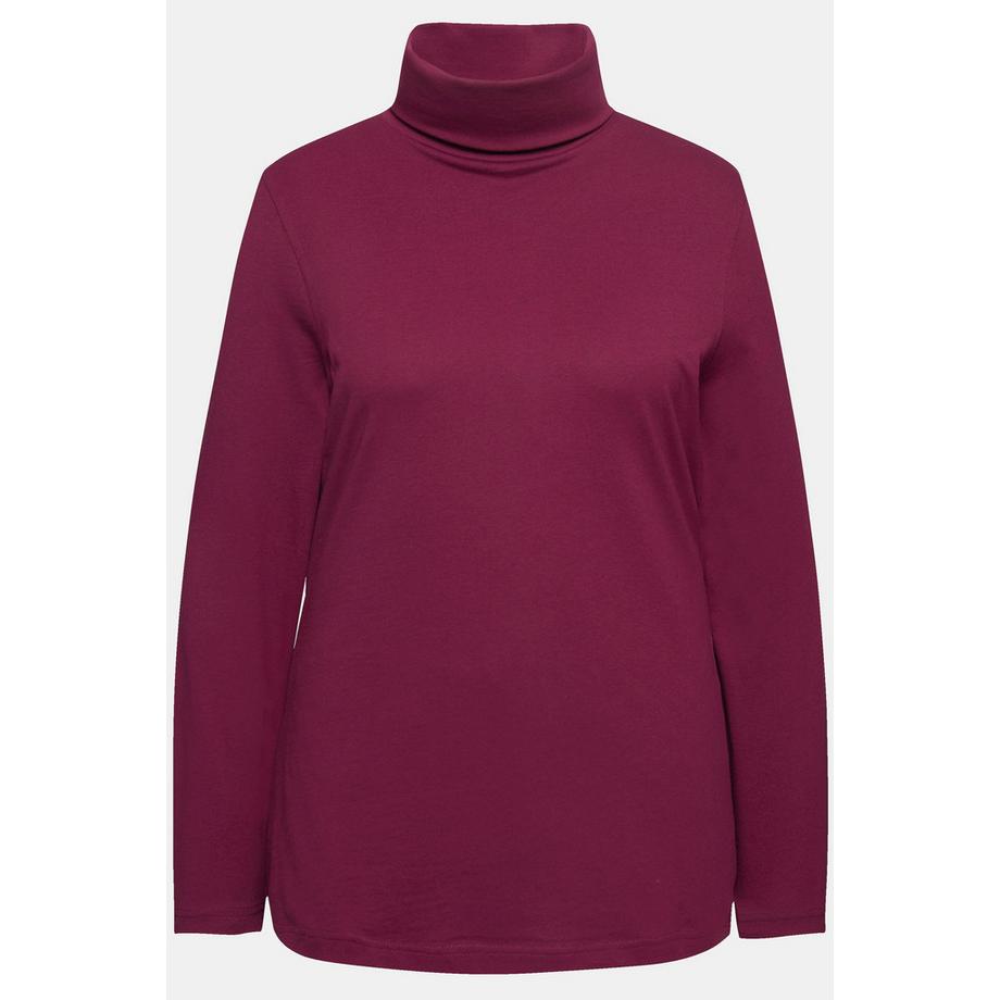 Ulla Popken Rollkragen Langarmshirt Slim Fit  