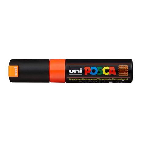 uni-ball UNI-BALL Posca Marker 8mm PC8K F.ORANG fluo orange, Keilspitze  
