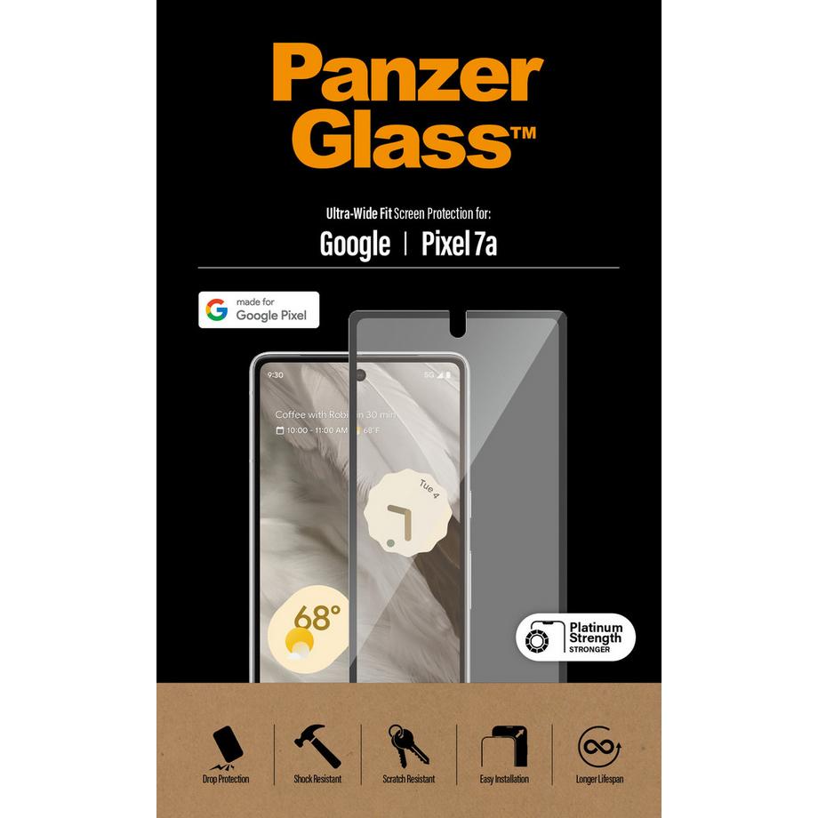 PanzerGlass  ® Screen Protector Google Pixel 7a | Ultra Wide Fit Pellicola proteggischermo trasparente 1 pz 