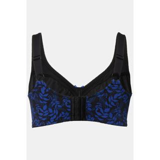 Ulla Popken  Reggiseno sostenitivo con pizzo, foglie e coppa C-F 