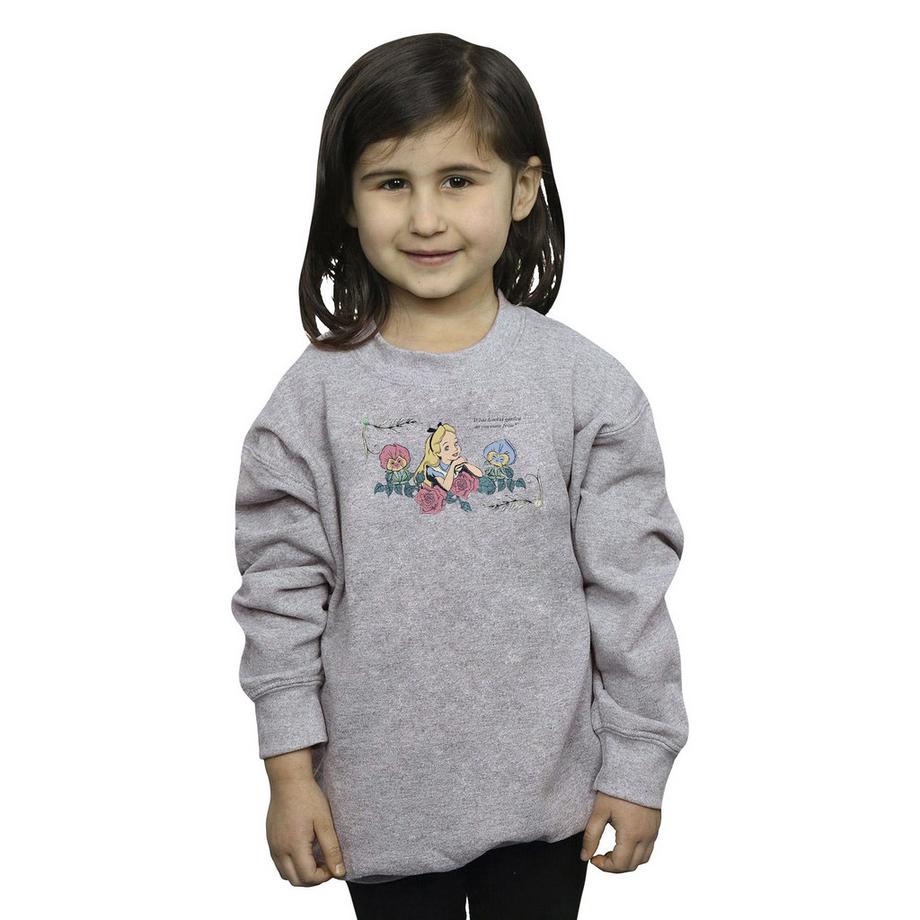 Disney  Alice In Wonderland What Kind Of Garden Sweatshirt 