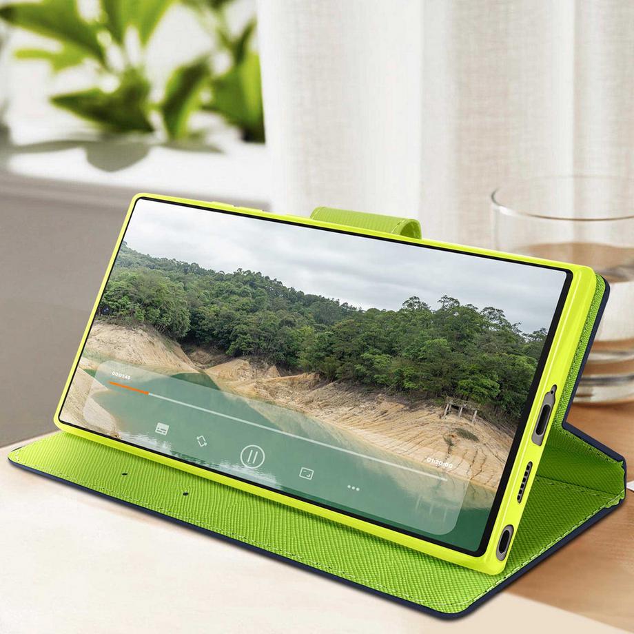 Avizar  Custodia Fancy Galaxy S24 Ultra blu/verd 