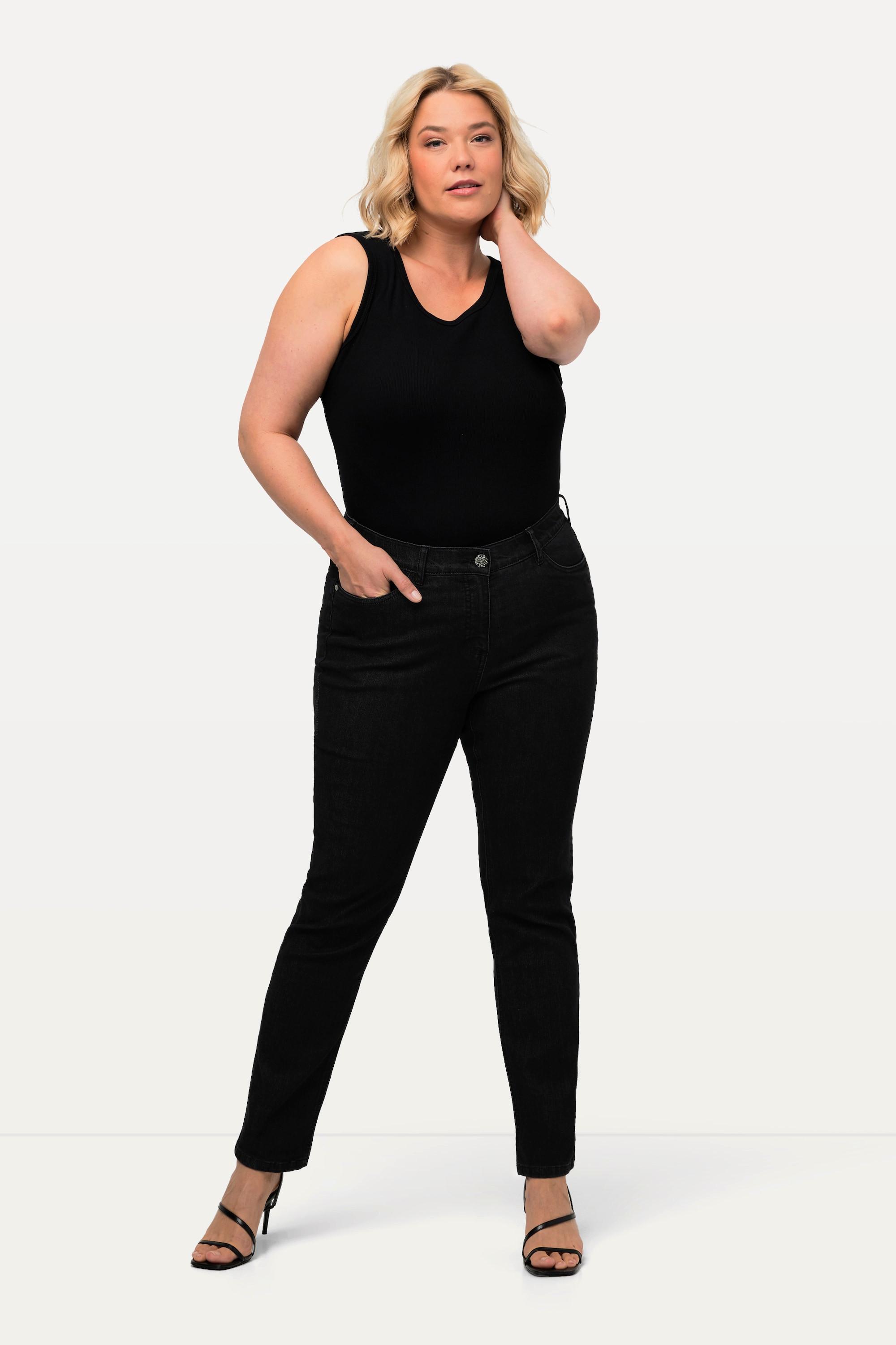 Ulla Popken Sammy Komfortbund schmale 5-Pocket Jeans  