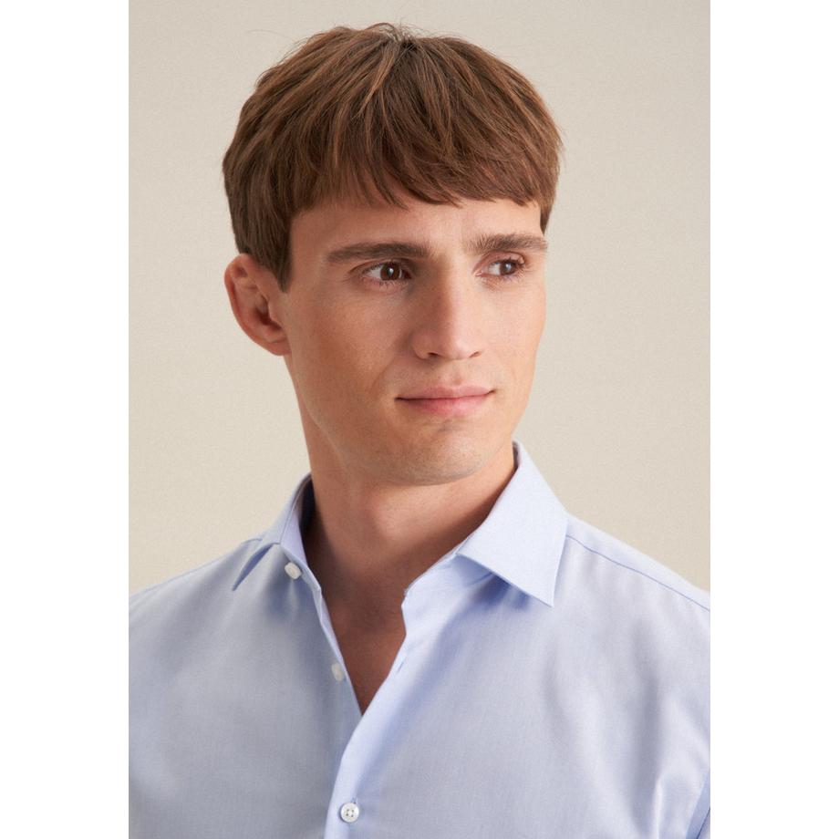 Seidensticker Chemise Business Slim Fit Manche courte Uni  