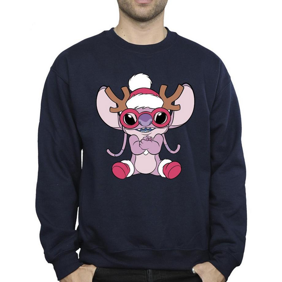 Disney Stitch Christmas Stampa Grafica Felpa  