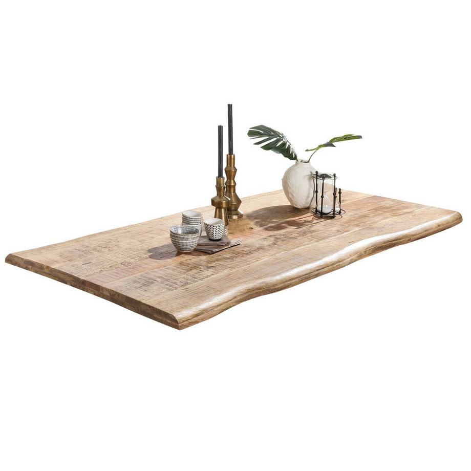 mutoni Table de salle à manger Honeyfield Mango naturel 160x90  