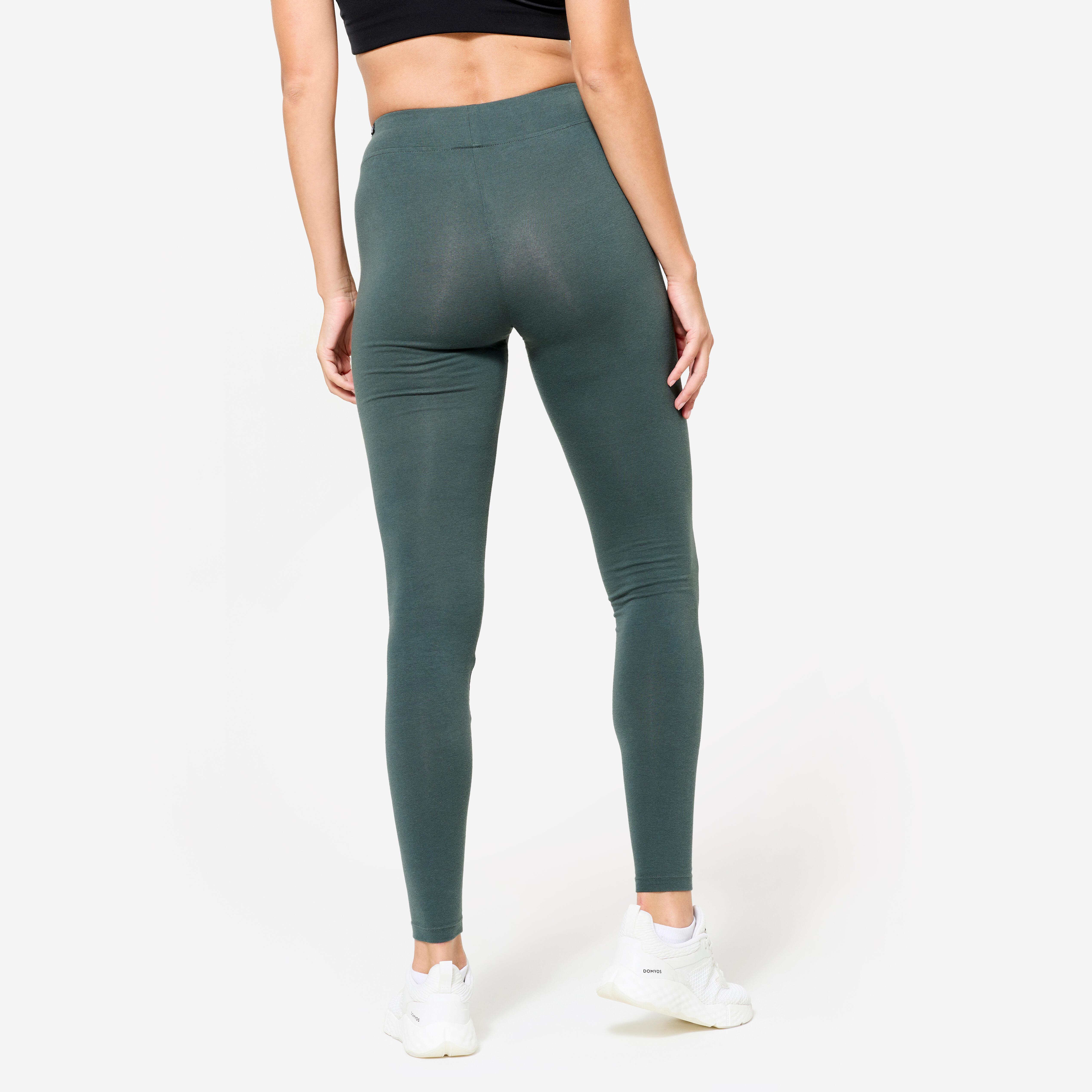 DOMYOS  Leggings donna slim fit cotone 