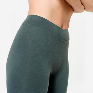 DOMYOS  Leggings donna slim fit cotone 