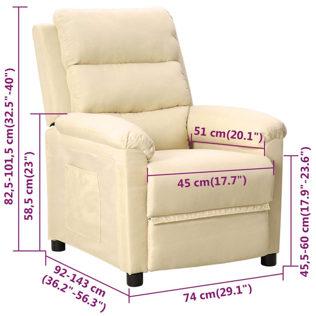 VidaXL Relaxsessel gewebe  