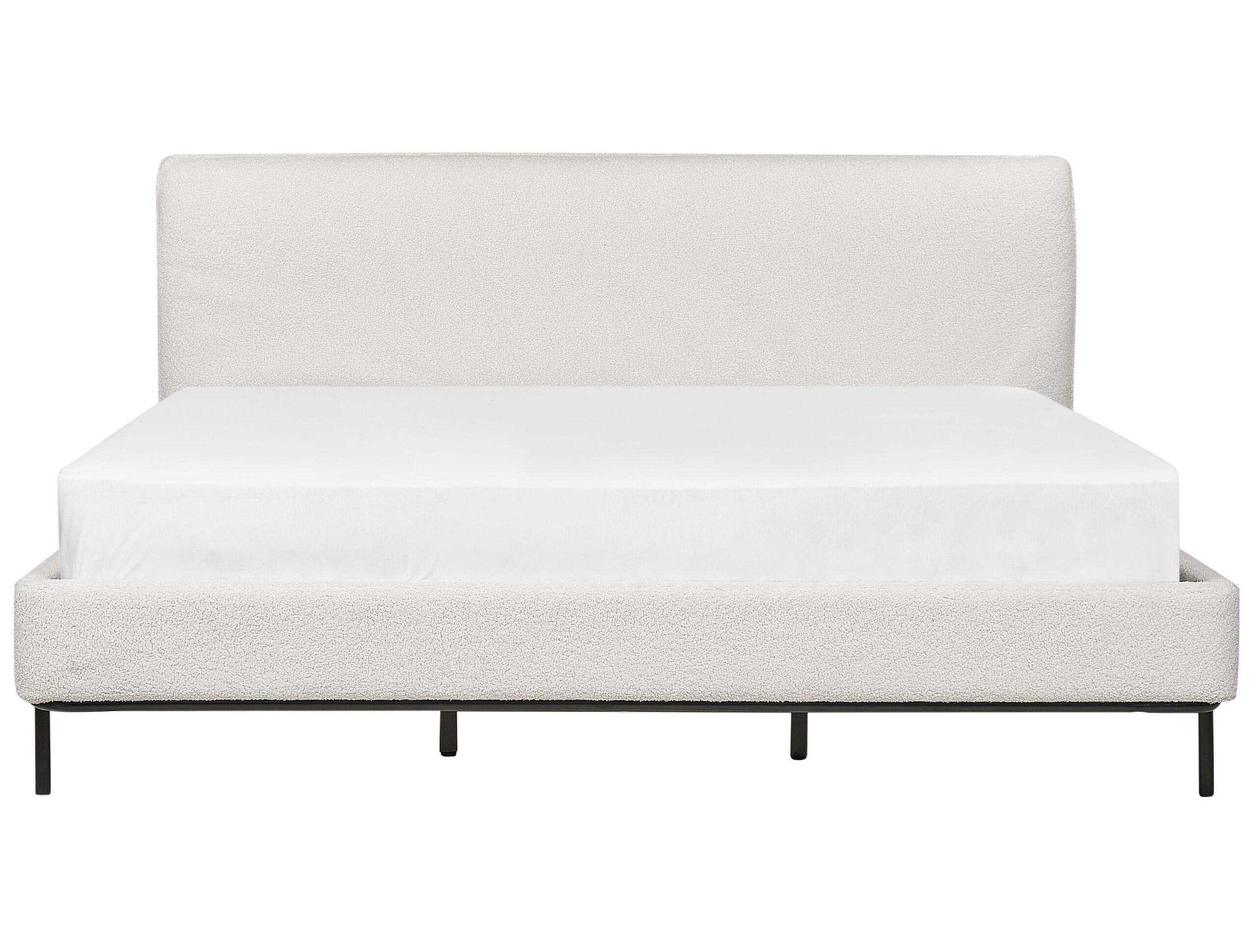 Beliani Letto a doghe en Bouclé Scandinavo CORIO  