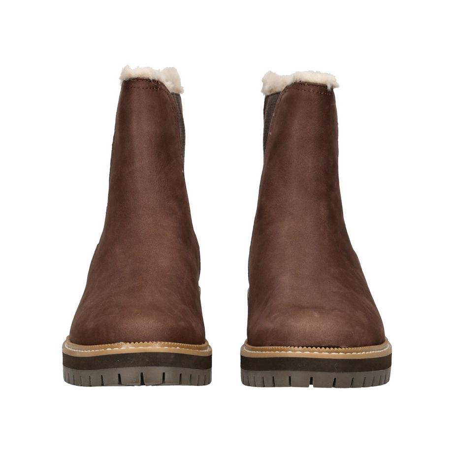 TOMS Stivaletto Chelsea con bordo in pelliccia sintetica  
