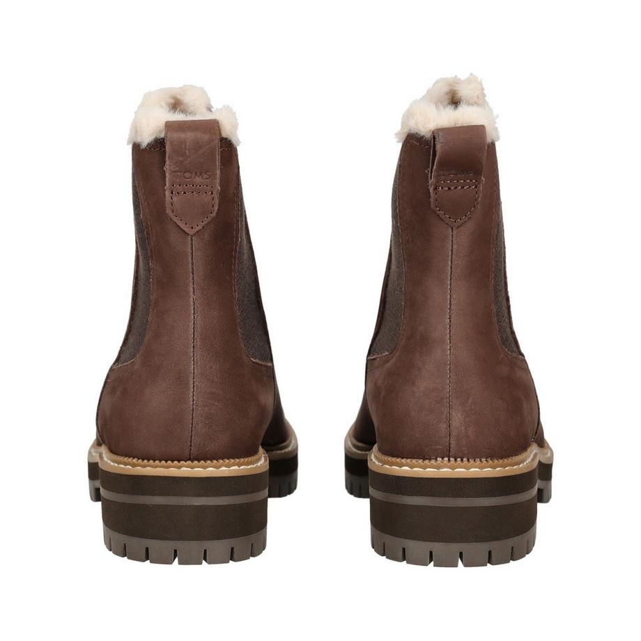 TOMS Stivaletto Chelsea con bordo in pelliccia sintetica  