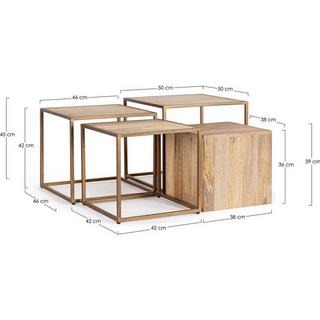 mutoni Tavolino Jaidev (set di 4)  