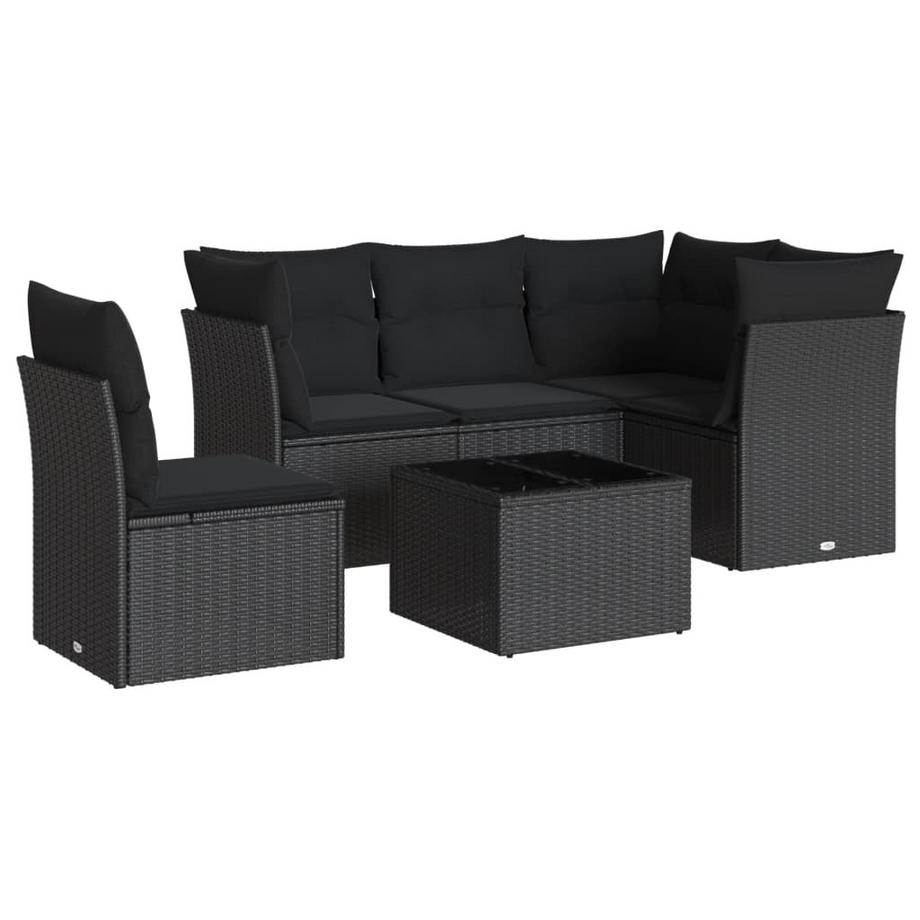 set divano da giardino Polirattan