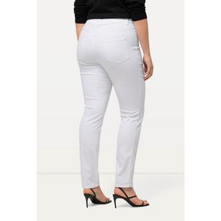 Ulla Popken  Jeggings modello Sienna di tessuto elasticizzato con passanti 