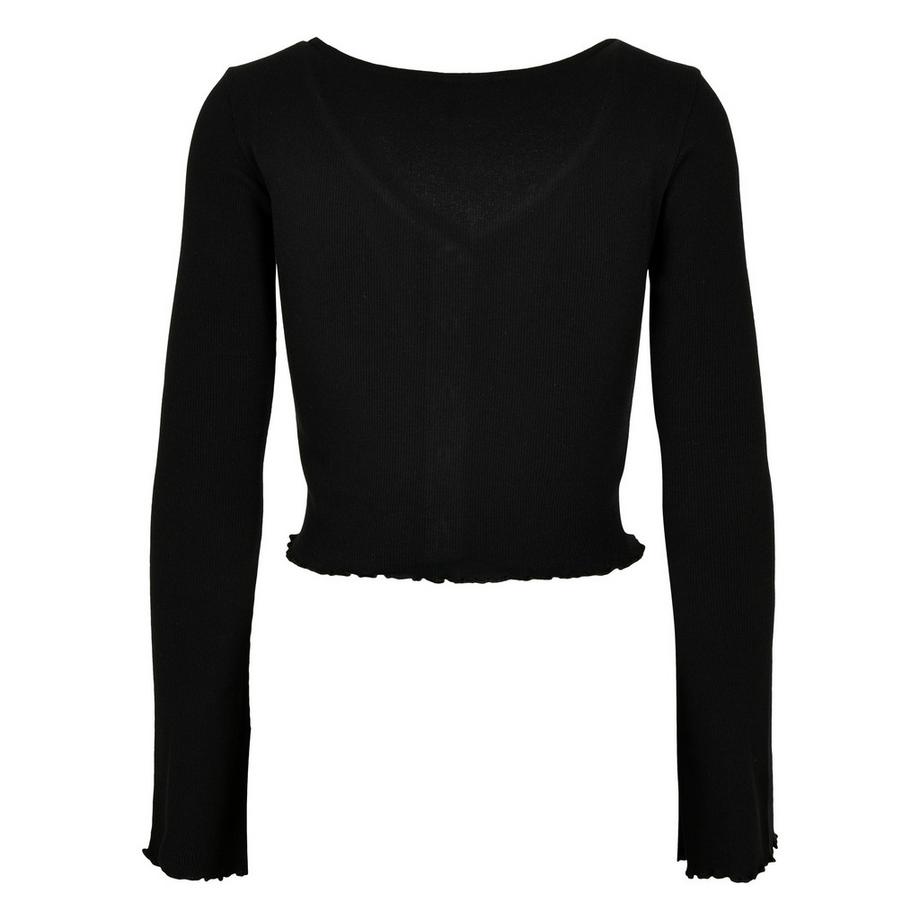 URBAN CLASSICS Cropped Rib Strickjacke  
