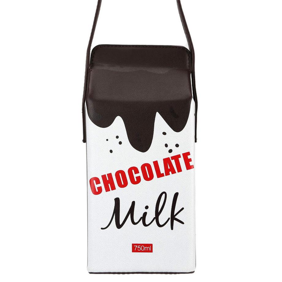 Only-bags.store Sac à Bandoulière Boîte à Lait Chocolat  