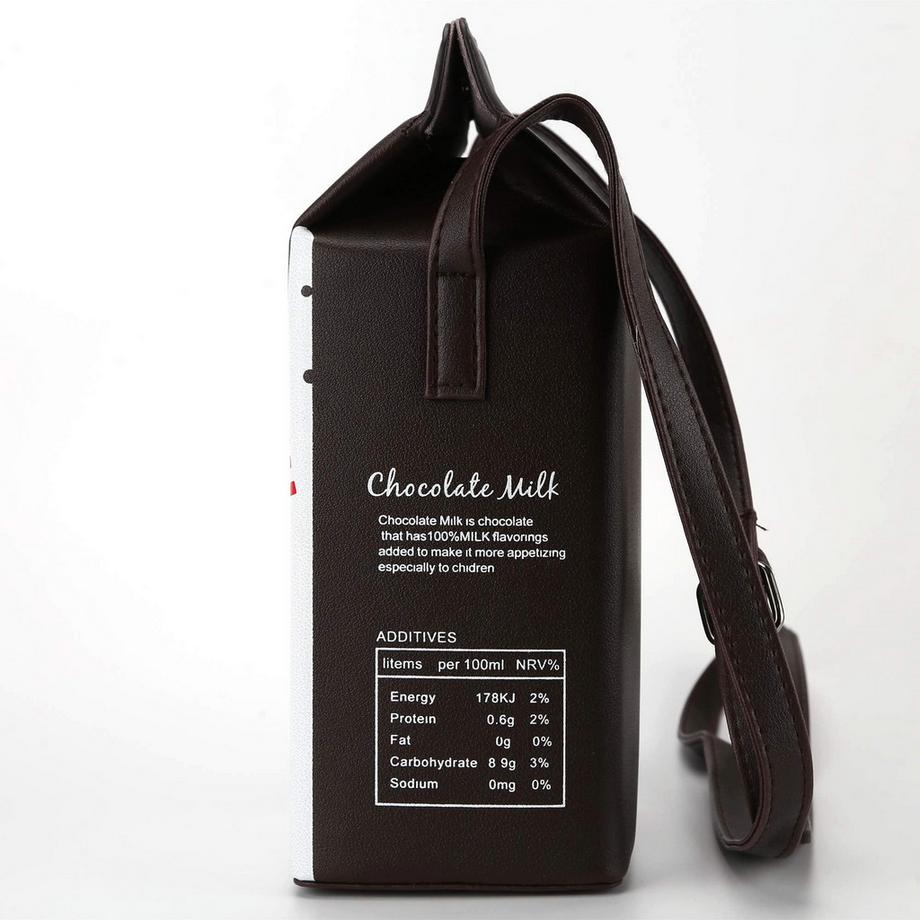 Only-bags.store Sac à Bandoulière Boîte à Lait Chocolat  