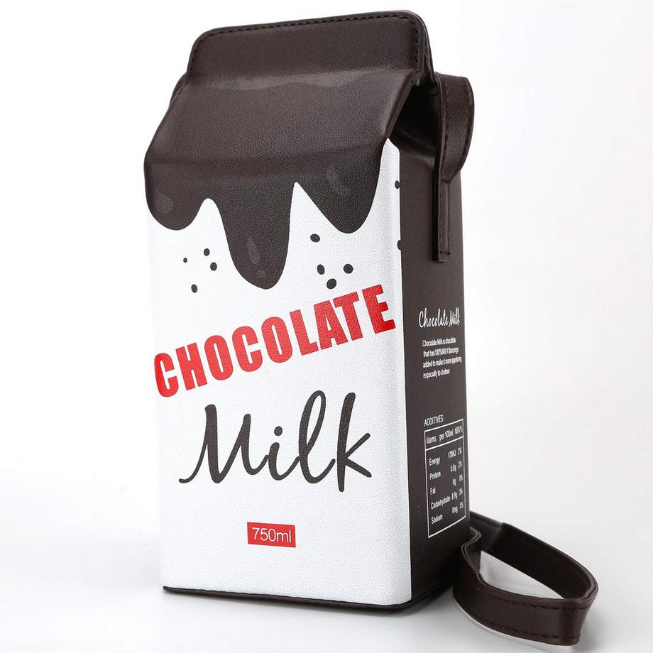 Only-bags.store Sac à Bandoulière Boîte à Lait Chocolat  