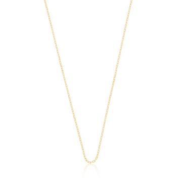 Collier forçat or jaune 750, 1,4mm, 40cm