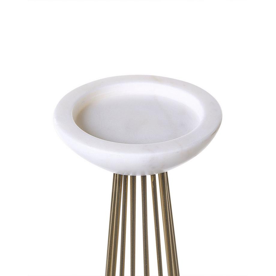 Beliani  Kerzenständer 2er Set aus Eisen Glamourös PORONG 