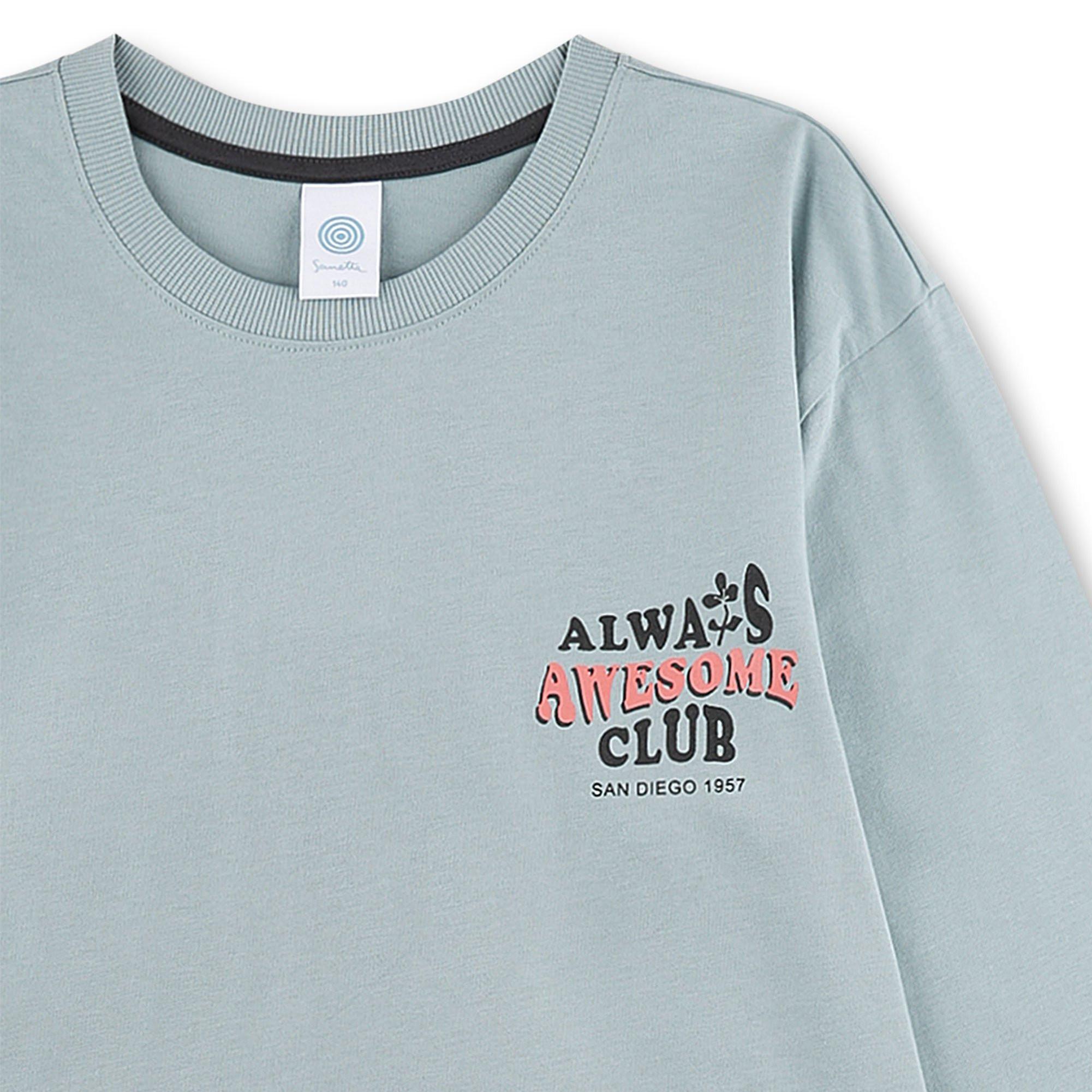 Sanetta Pyjama Long Slogan Coupe Confort  