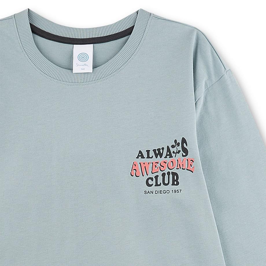 Sanetta Pigiama Lungo Slogan Vestibilità Comoda  