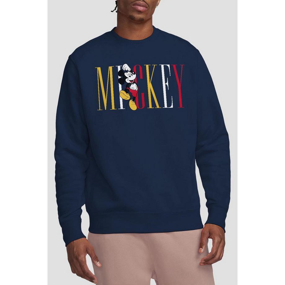 Disney Mickey Sweatshirt Col Rond  