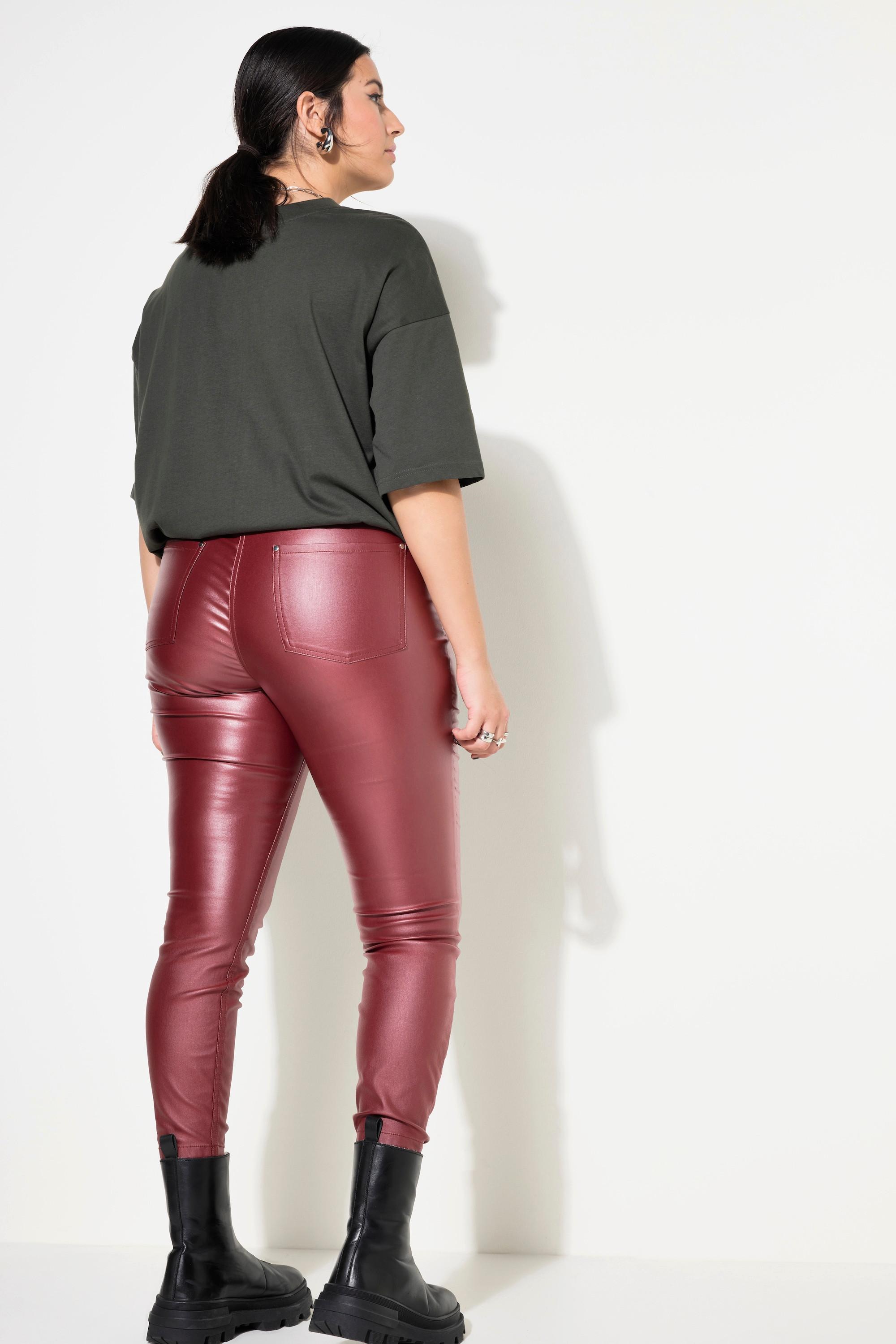 Studio Untold Skinny Fit Beschichtete 5-Pocket Jeans  