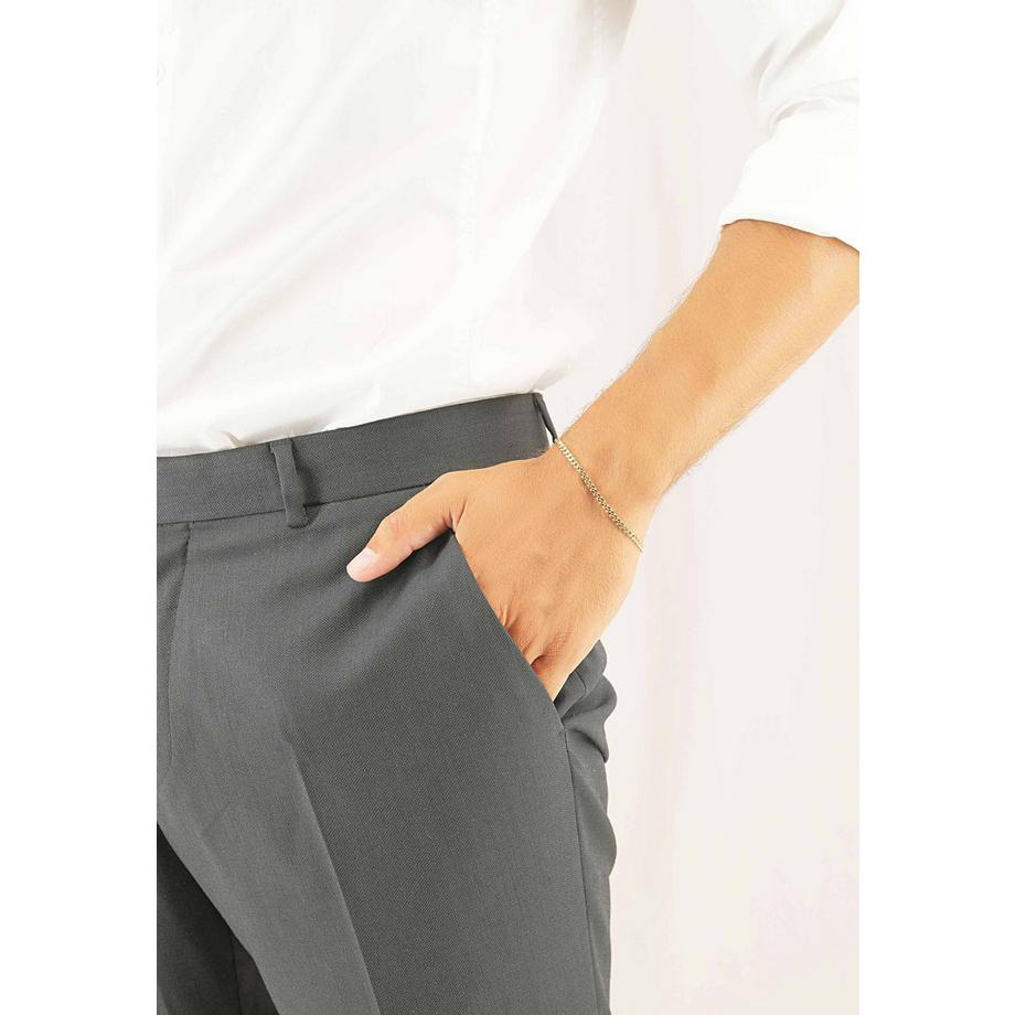 MUAU Schmuck  Bracelet Panzer Gelbgold 750, 3.4mm, 19cm 