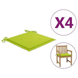 VidaXL Coussins de chaise de jardin 4 pcs tissu tissu  