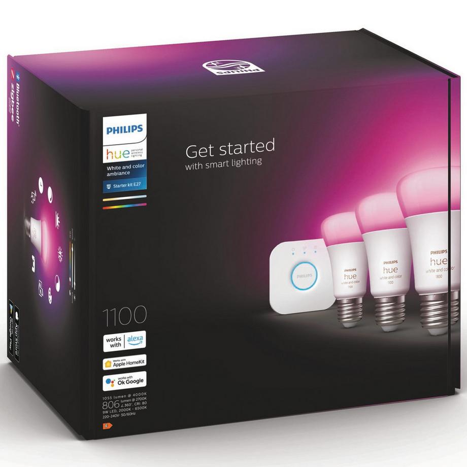 Philips Hue Kit iniziale White Color Ambiance 3xE27  