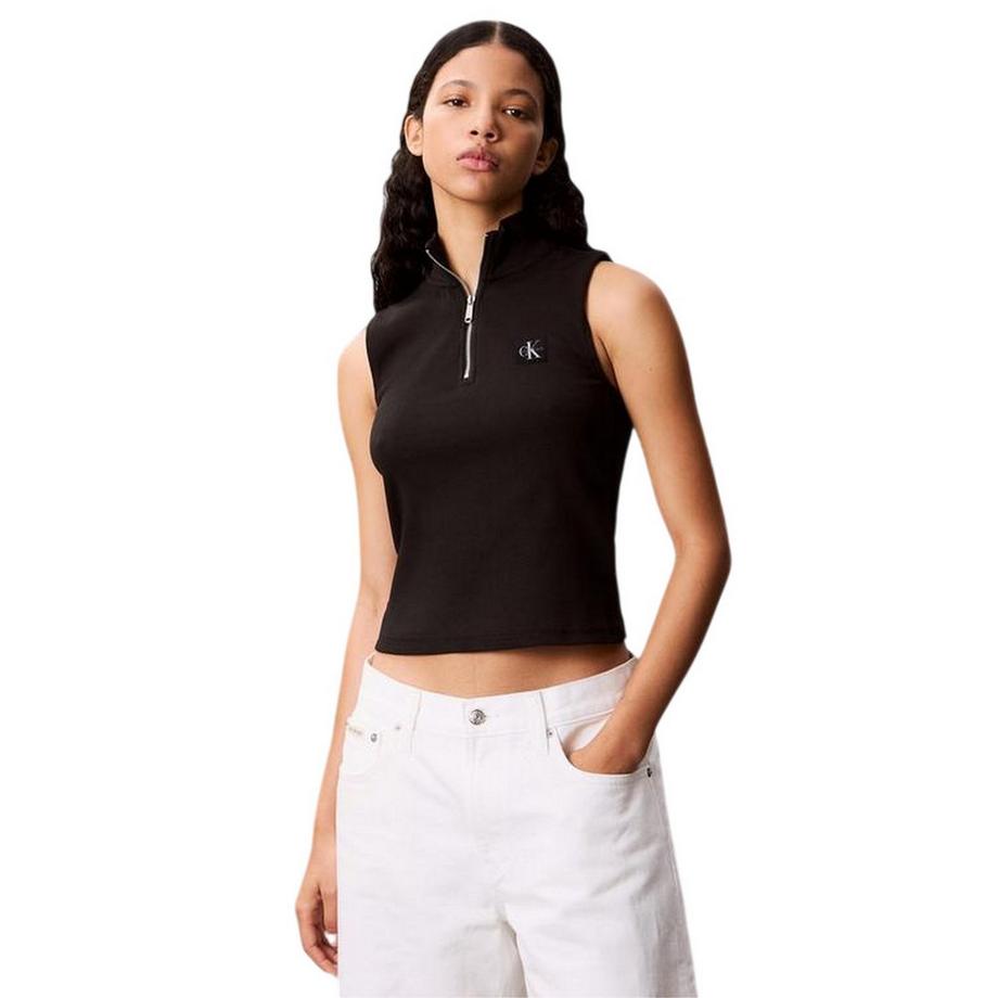 Calvin Klein  Canotta Aderente A Costine Senza Maniche 