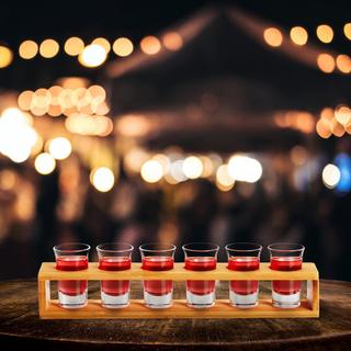 Northio Carte spirituelle en bambou avec 6 verres  