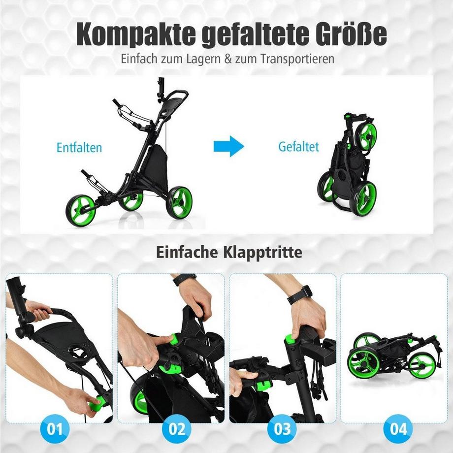 Northix  Carrello da golf con maniglia regolabile 