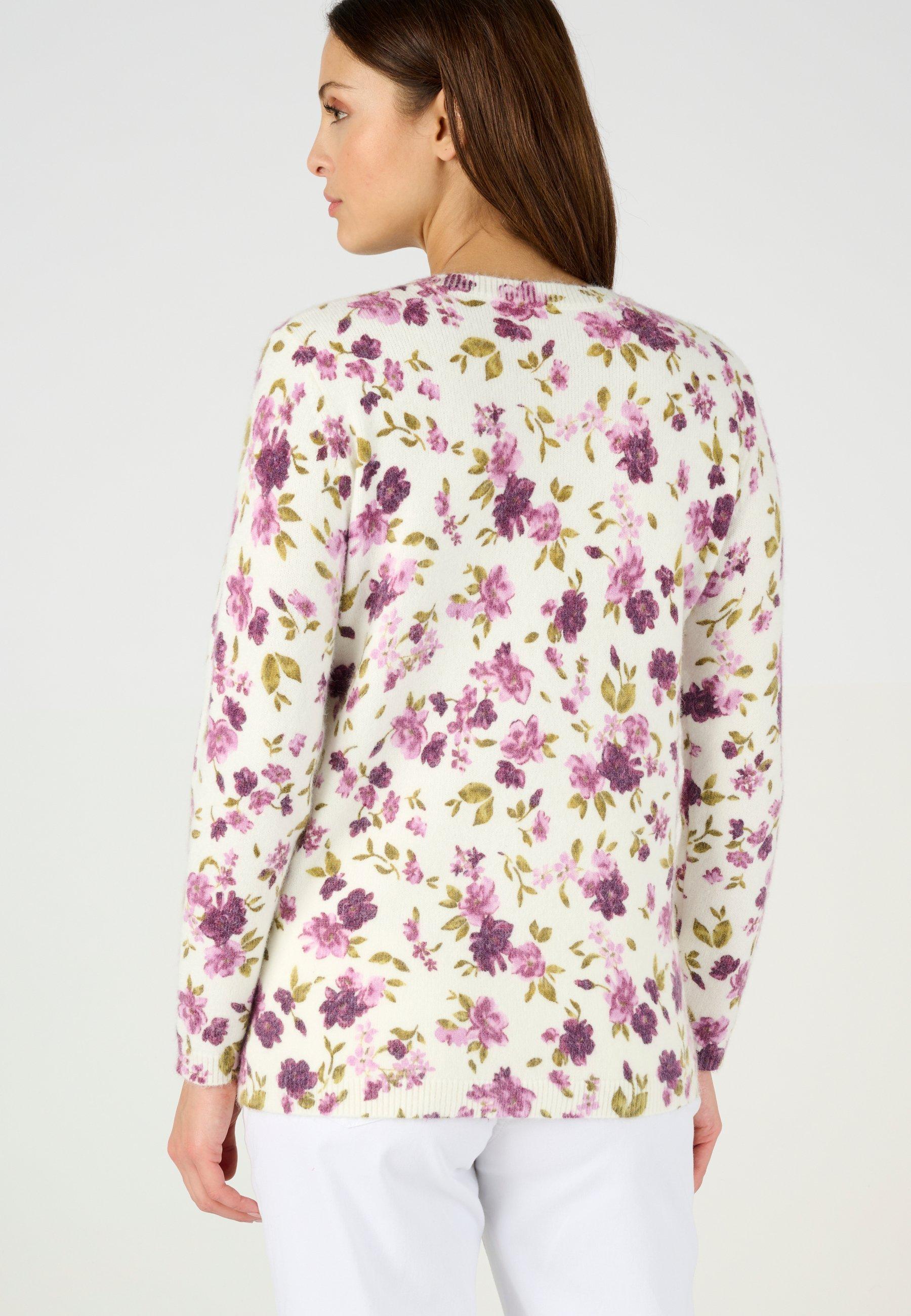 Damart  Pull imprimé floral 