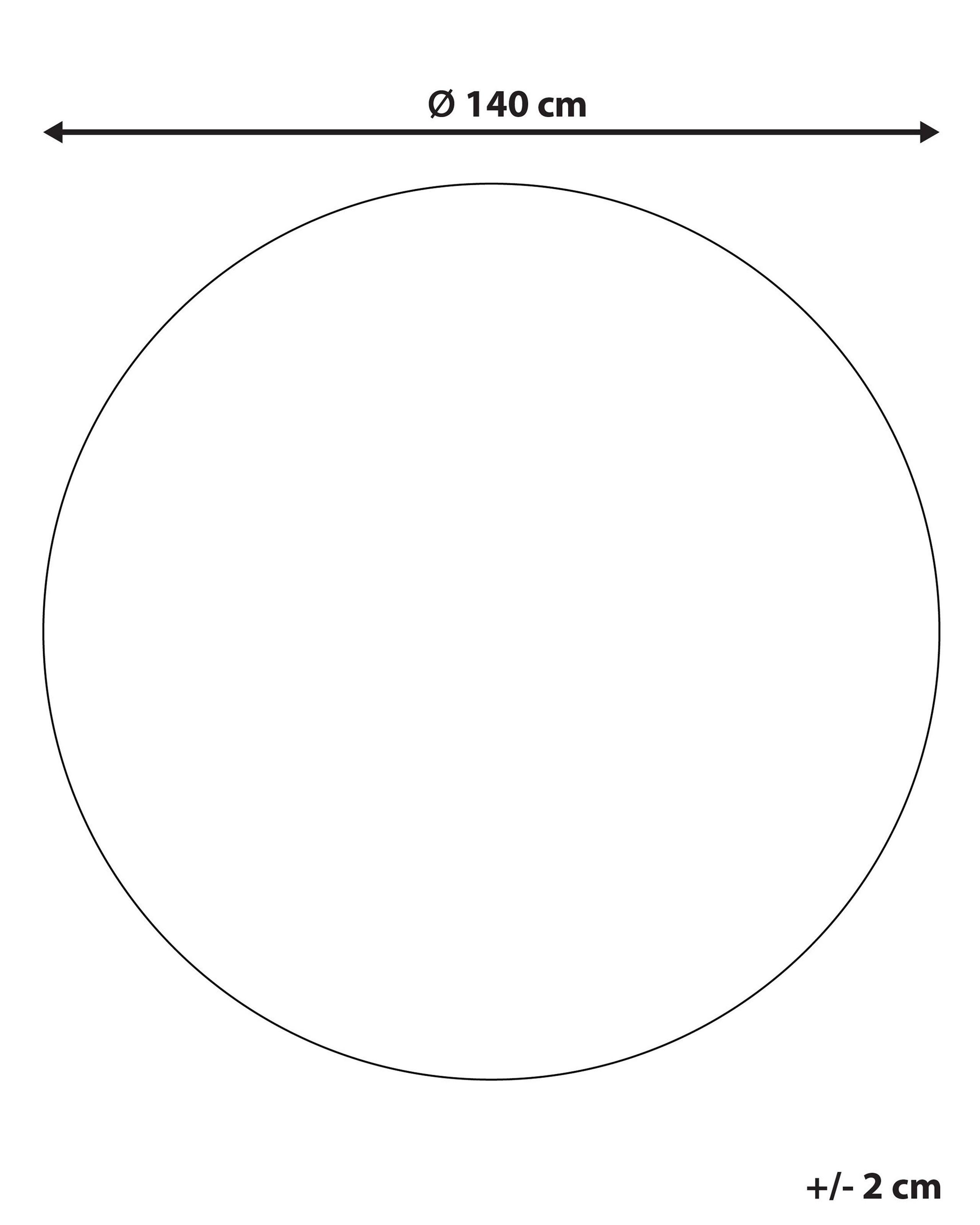 Beliani Teppich aus Jute Boho AKBELEN  