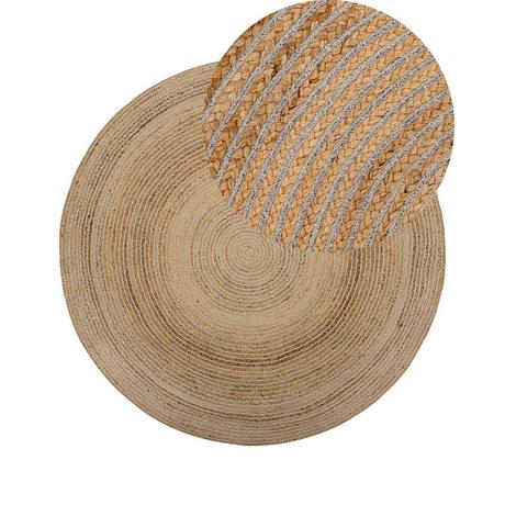 Beliani Teppich aus Jute Boho AKBELEN  