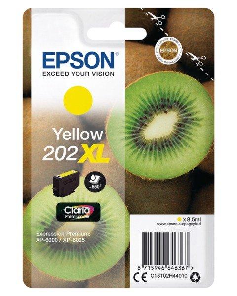 EPSON  Kiwi Singlepack Yellow 202XL Claria Premium Ink 