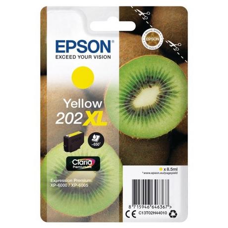 EPSON  Kiwi Singlepack Yellow 202XL Claria Premium Ink 