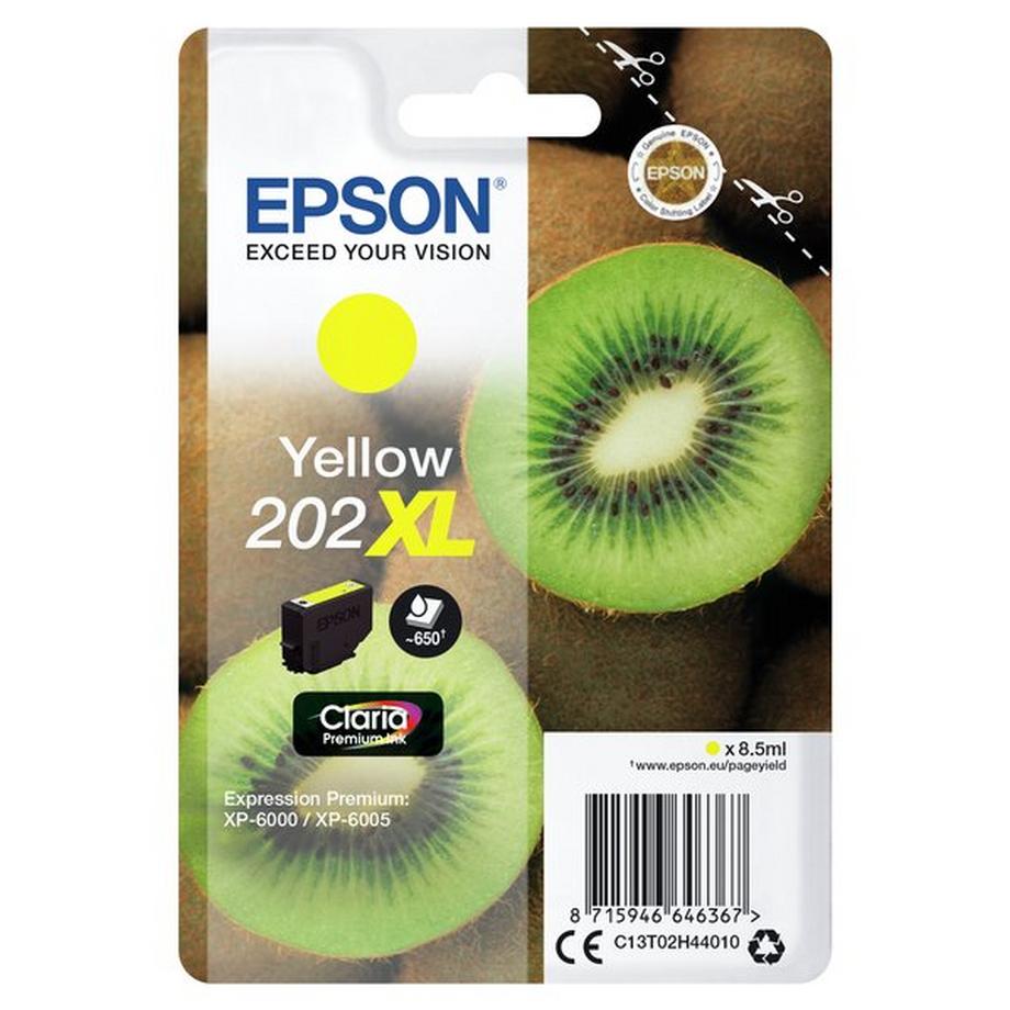 EPSON  Kiwi Singlepack Yellow 202XL Claria Premium Ink 