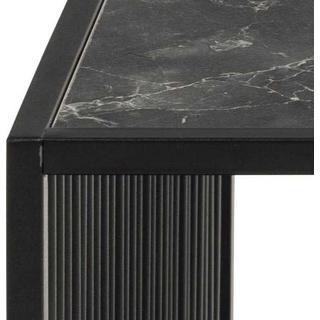 mutoni Table basse Iola noir années 80  